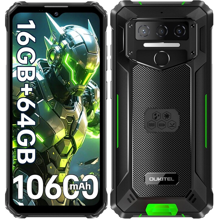 Oukitel WP23S, 4GB 64GB, 6.52 IPS LCD, 10600 mAh, Green