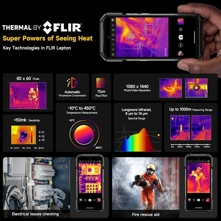 Ulefone Armor 27T Pro 5G, 12GB 256GB, 6.78 FHD+, 10600mAh, Black