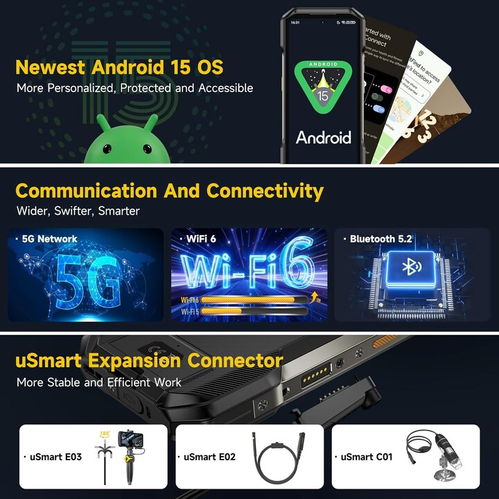 Ulefone Armor 27T Pro 5G, 12GB 256GB, 6.78 FHD+, 10600mAh, Black