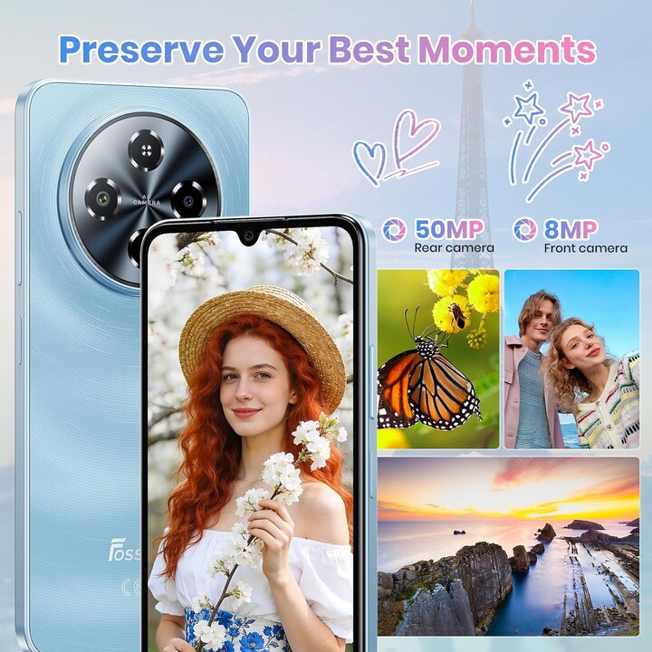 Fossibot S5 Pro, 8GB 256GB, 6.88 HD+, 6000mAh, Black