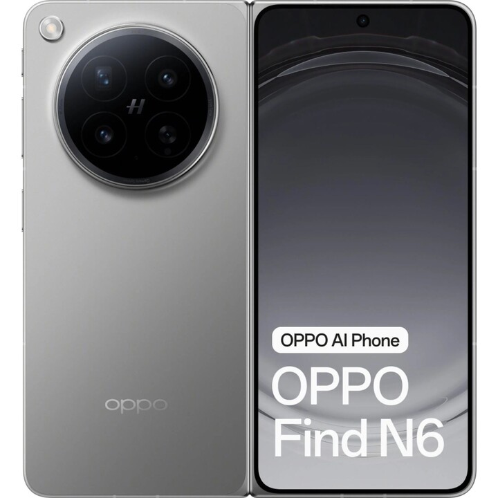 Oppo Find N6 5G, 16GB 512GB, 7.82 LTPO3 OLED, 6000mAh, Titanio Estelar