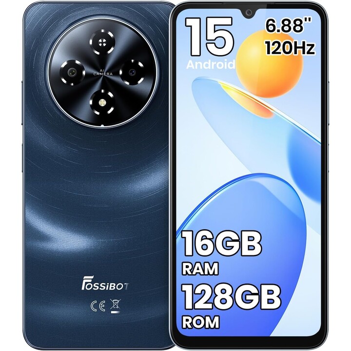 Fossibot S5, 4GB 128GB, 6.88 HD+, 6.000mAh, Negro