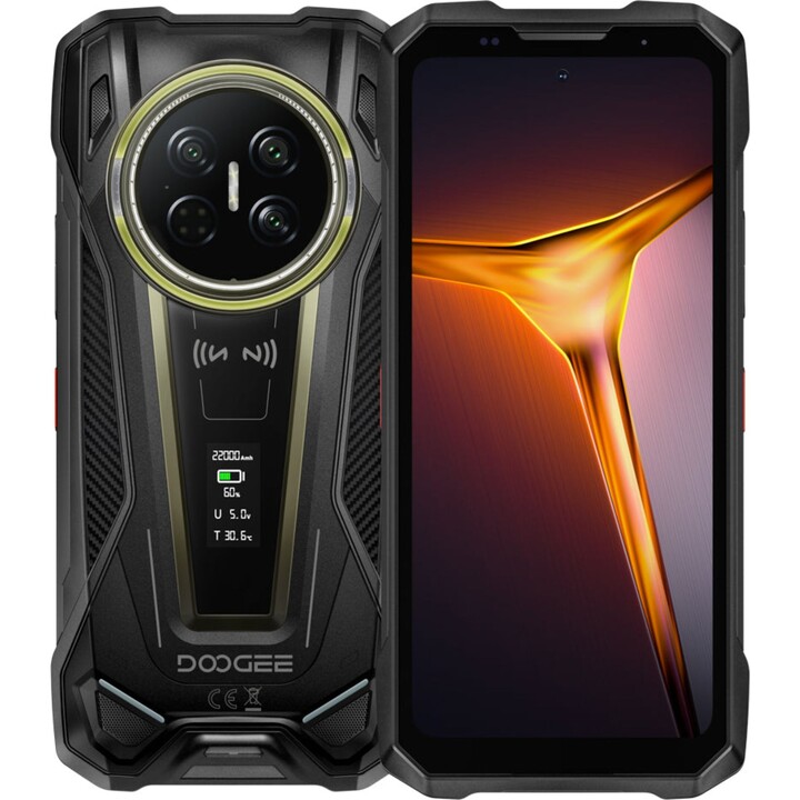 Doogee V Max 2 Pro 5G, 16 Go 1 To, 6,78 HD, 22 000 mAh, noir