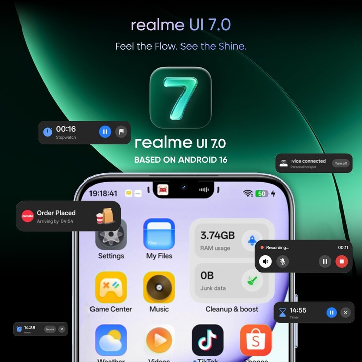 Realme C100 5G, 4GB 256GB, 6.8 LCD IPS, 6600mAh, Purple