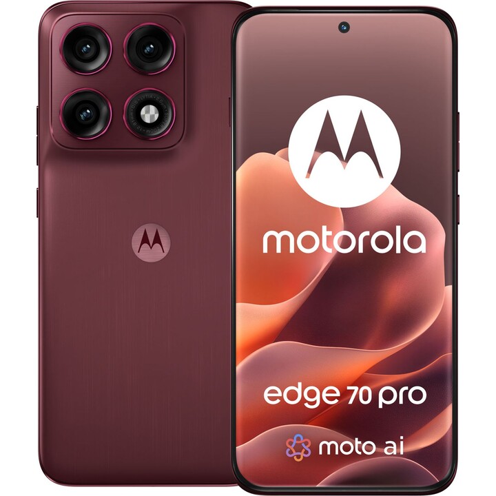 Motorola Edge 70 Pro 5G, 8GB 256GB, 6.78 AMOLED, 6500mAh, Pantone Zinfandel