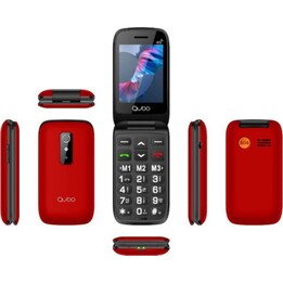 Teléfono Móvil Qubo P-220RD 4G para Personas Mayores/ Rojo