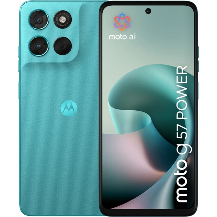 Motorola Moto G57 Power 5G, 12GB 256GB, 6.72 FHD+ IPS LCD, 7000mAh, Light Blue