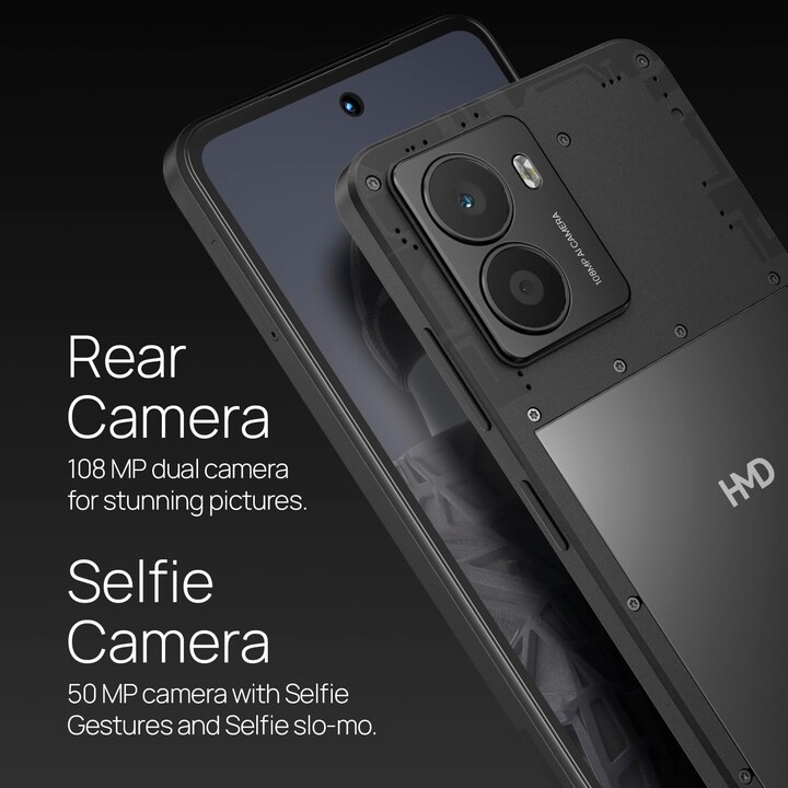 HMD Fusion, 6 Go 128 Go, 6,56 HD+, 5 000 mAh, noir