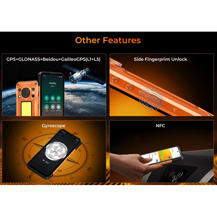 Oukitel WP500, 12GB 1TB, 6.78 FHD+, 10000mAh, Naranja