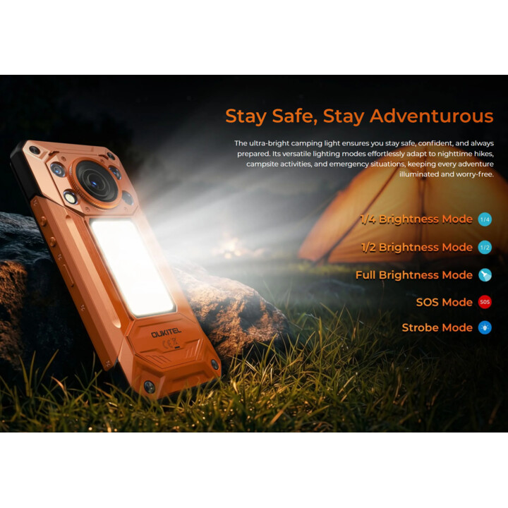 Oukitel WP500, 12GB 1TB, 6.78 FHD+, 10000mAh, Naranja