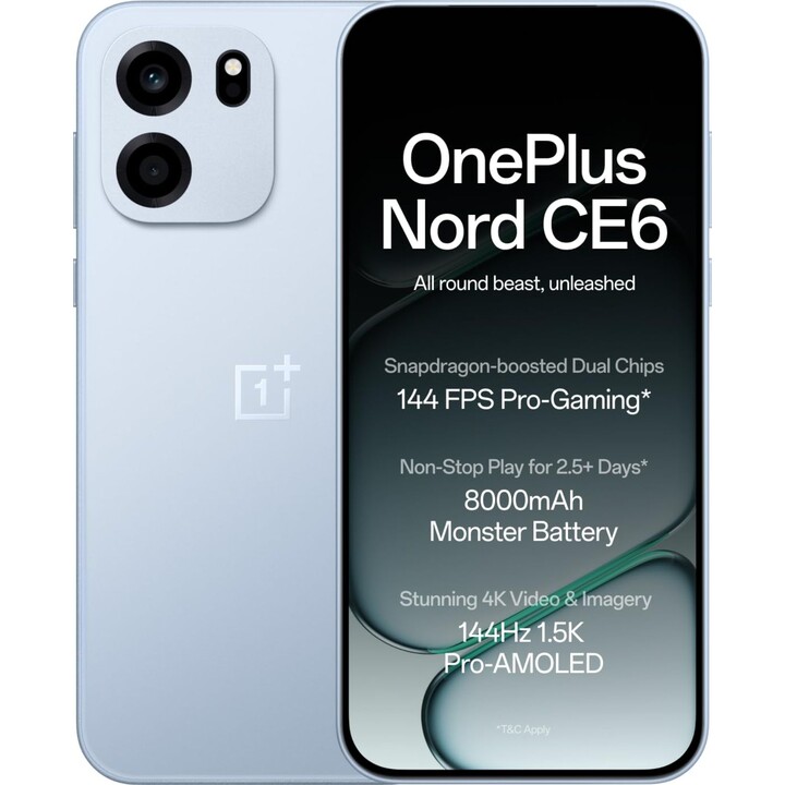 Oneplus Nord CE6 5G, 8GB 256GB, 6.78 AMOLED, 7500mAh, Blue
