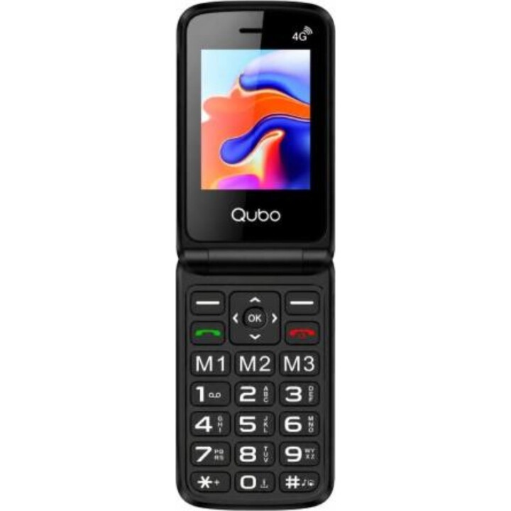 Qubo X-247RDC 4G Mobile Phone for Seniors/ Red