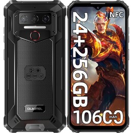 Smartphone Oukitel WP23 Plus, 8 GB 256 GB, 6,52 IPS HD+, 10600 mAh, Nero