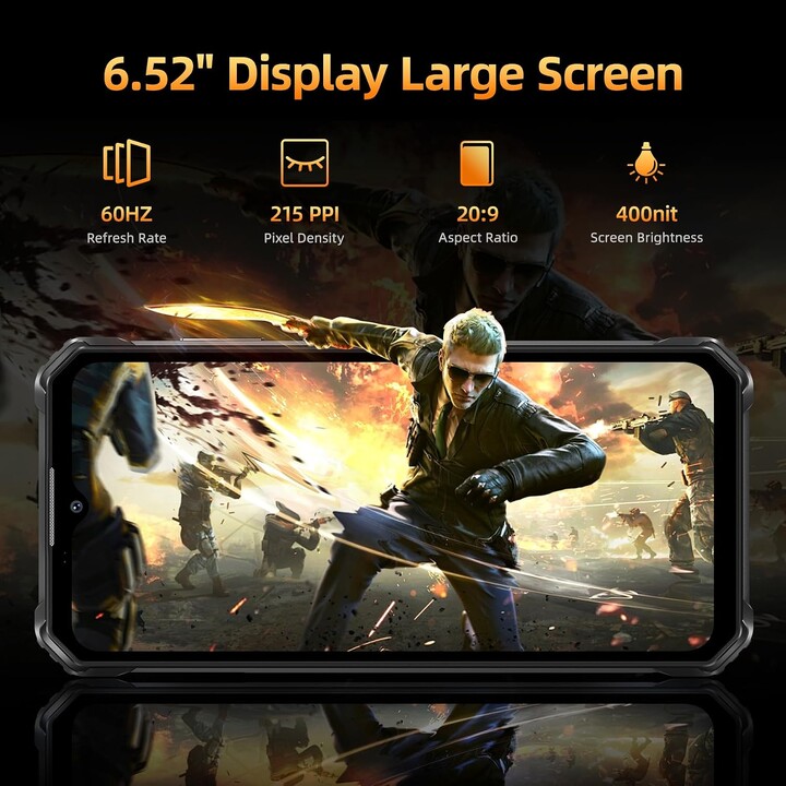 Oukitel WP23 Plus, 8GB 256GB, 6.52 IPS HD+, 10600mAh, Black
