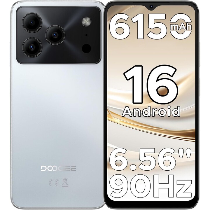 Doogee Note 56 Plus, 6GB 256GB, 6.56 IPS HD+, 6150mAh, Plata