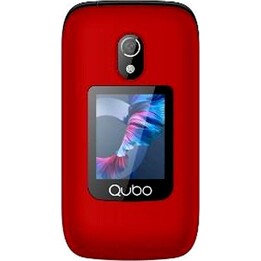 Qubo P-221RD Teléfono móvil 4G para personas mayores Rojo
