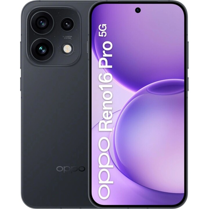 OPPO Reno16 Pro 5G, 12GB 512GB, 6.32 AMOLED, 6000mAh, Starlight Negro