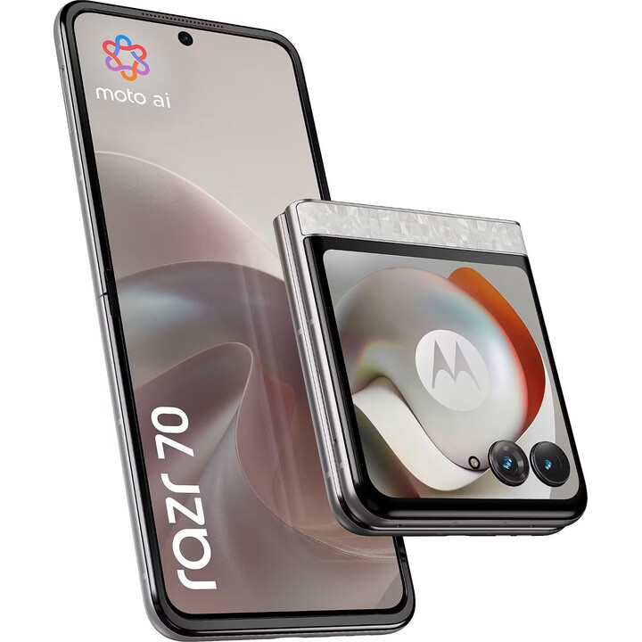 Motorola Razr 70, 8GB 256GB, 6.9 pOLED, 4800mAh, Pantone Blanco Brillante