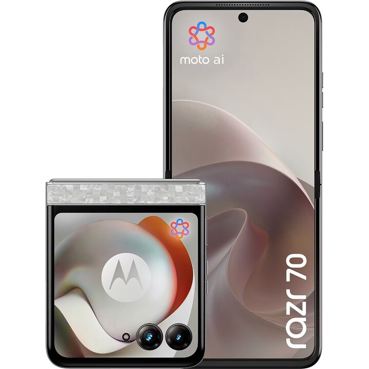 Motorola Razr 70, 8GB 256GB, 6.9 pOLED, 4800mAh, Pantone Blanco Brillante
