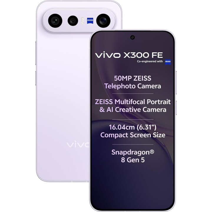 Vivo PD2527GF X300 FE 5G- 12GB RAM, 256GB, 6,31 Zoll AMOLED, 6500 mAh, lila