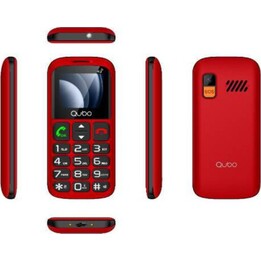 Teléfono Móvil Qubo P-186RD 4G para Personas Mayores/ Rojo