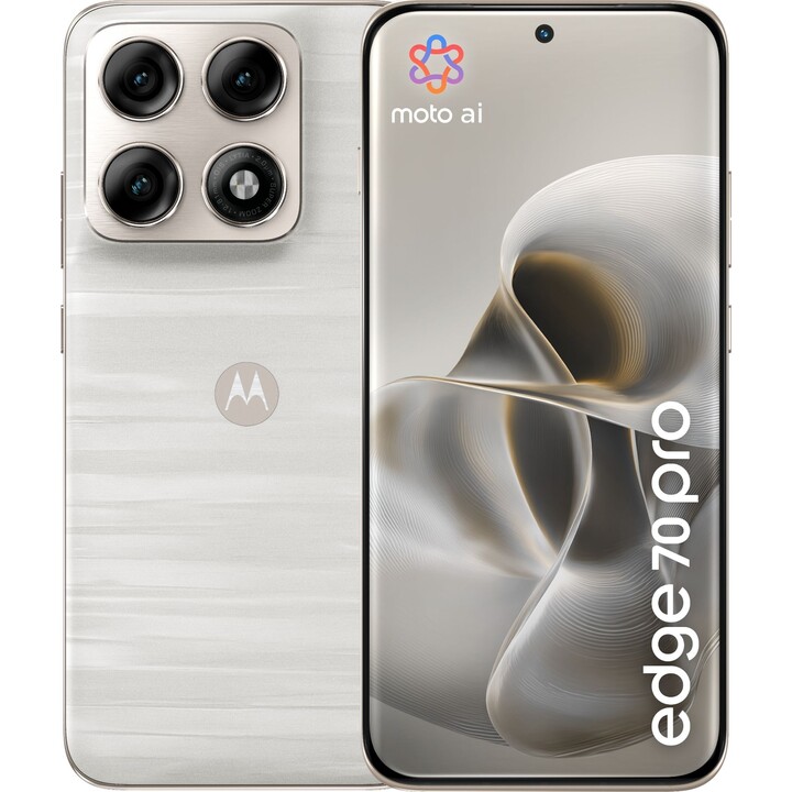 Motorola Edge 70 Pro 5G, 12 Go 512 Go, 6,78 AMOLED, 6500 mAh, Pantone Lily Blanc