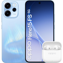 OPPO Reno15 FS 5G, 8GB 512GB, 6.57 AMOLED, 6500mAh, Blue with Headphones