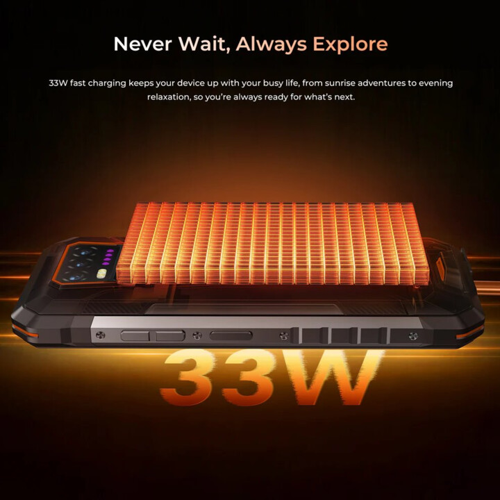 Oukitel WP58 Pro 5G, 8 Go 256 Go, 6,7 HD+, 10 000 mAh, double SIM, vert