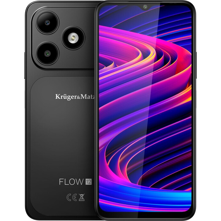 Kruger&Matz Flow 12, 4 GB, 64 GB, IPS da 6,56 pollici, 5000 mAh, nero