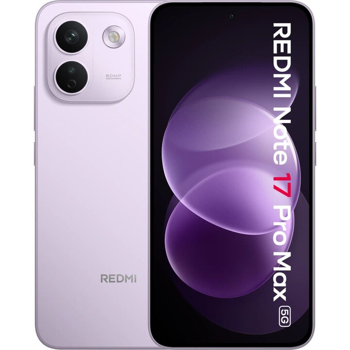 Xiaomi Redmi Note 17 Pro Max 5G, 8 GB, 256 GB, 6,83-Zoll-AMOLED-Display, 10.000 mAh, Lila