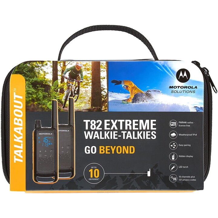 Motorola Talkabout T82 Extreme Twin Pack Funksprechgerät 16 Kanäle Schwarz , Orange