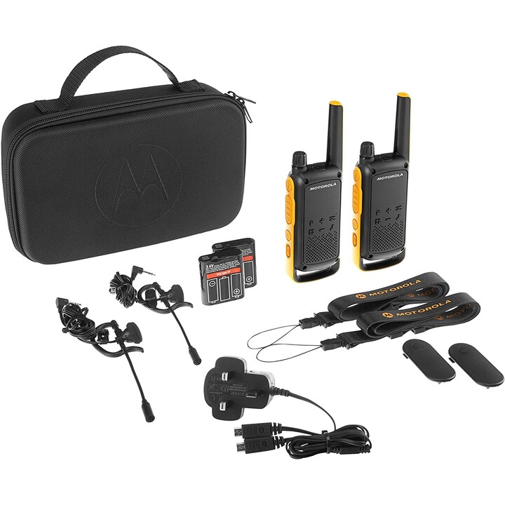 Motorola Talkabout T82 Extreme Twin Pack Funksprechgerät 16 Kanäle Schwarz , Orange