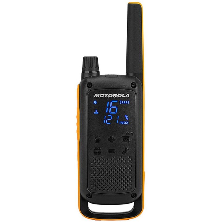 Rádio bidirecional Motorola Talkabout T82 Extreme Quad Pack 16 canais preto, laranja