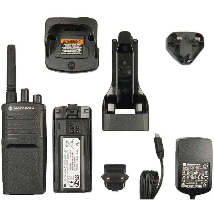Motorola XT420, 16 canales de onda corta, PRM466, negro, IP 55