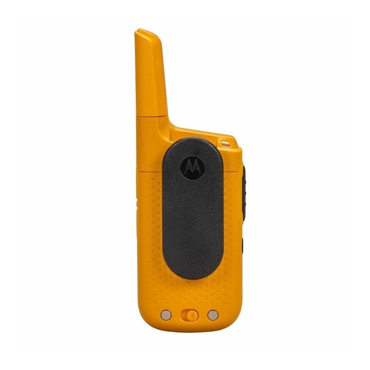 Motorola T72 walkie talkie 16 canales, amarillo