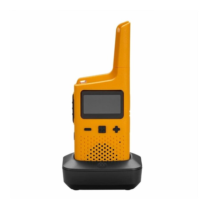 Motorola T72 walkie talkie 16 canales, amarillo