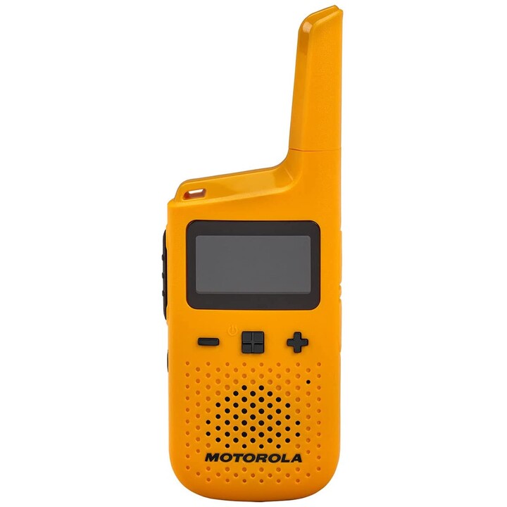 Motorola T72 walkie talkie 16 canales, amarillo