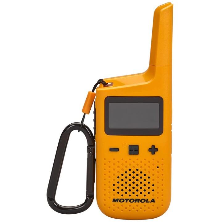 Motorola T72 walkie talkie 16 canales, amarillo