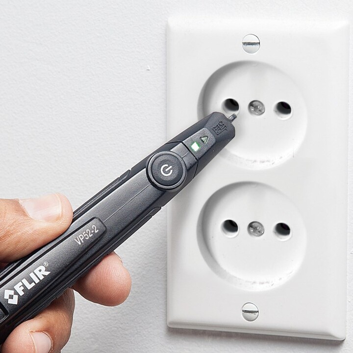 FLIR VP52-2 Probador de voltaje sin contacto CAT IV 1000 V LED, vibración, bolsillo acústico negro
