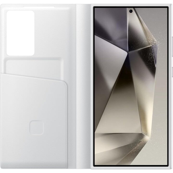 Funda tipo billetera Samsung Smart View para el Galaxy S24 Ultra (blanco)