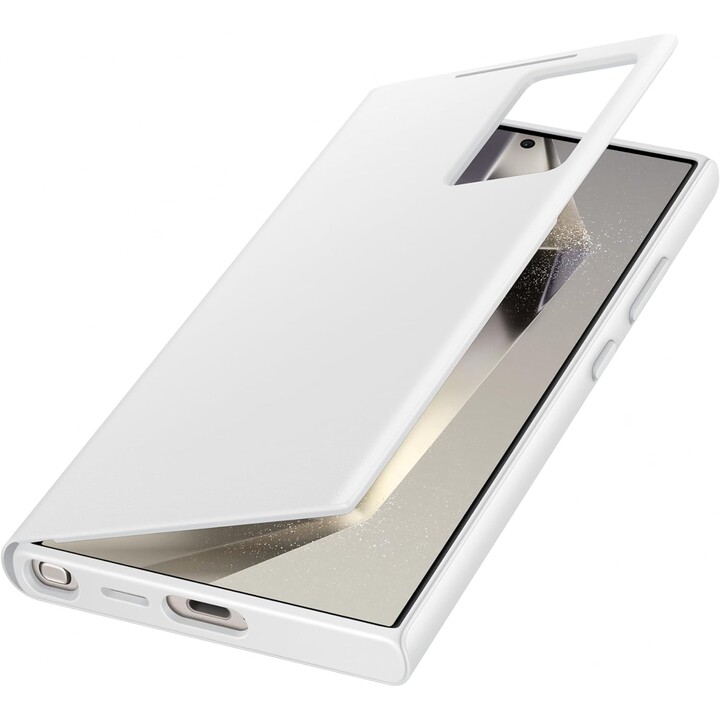 Funda tipo billetera Samsung Smart View para el Galaxy S24 Ultra (blanco)
