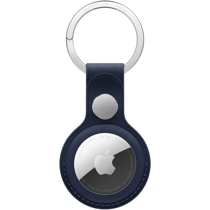 Chaveiro trançado Apple Fine para AirTag, azul profundo