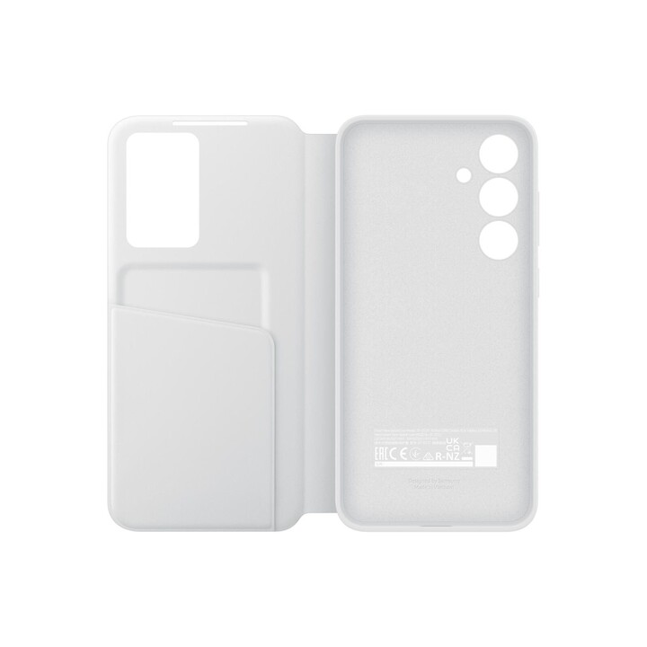 Étui portefeuille Samsung Smart View pour Galaxy S24 FE (blanc)