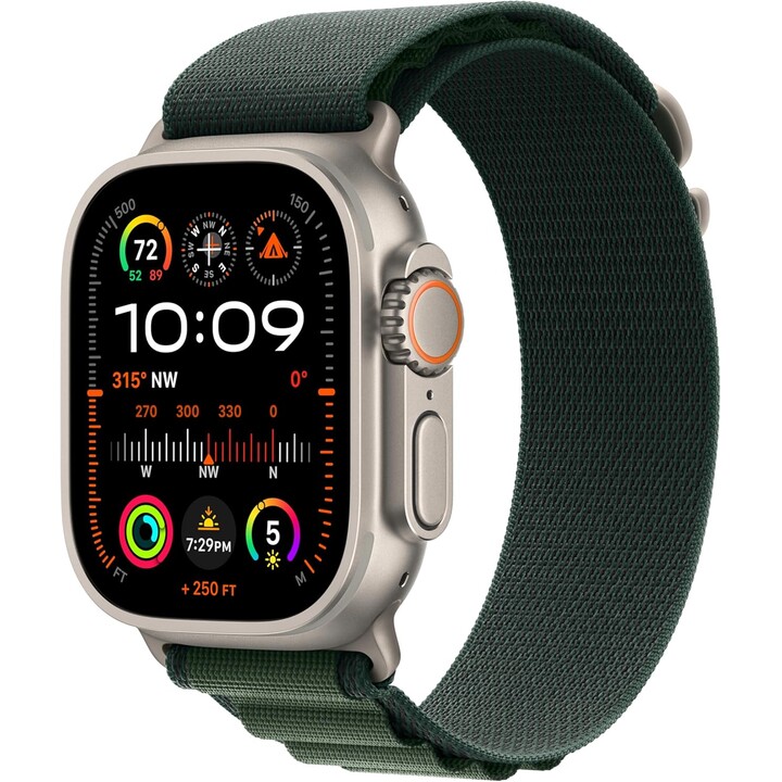 Apple Watch Band - Alpine Loop - 49mm - Dark Green - Small