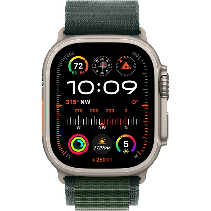 Apple Watch Band - Alpine Loop - 49mm - Dark Green - Small