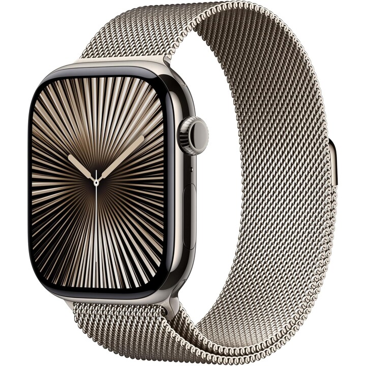 Cinturino Apple Watch - Bracciale Loop Milanese - 46 mm - Naturale - Taglia M/L