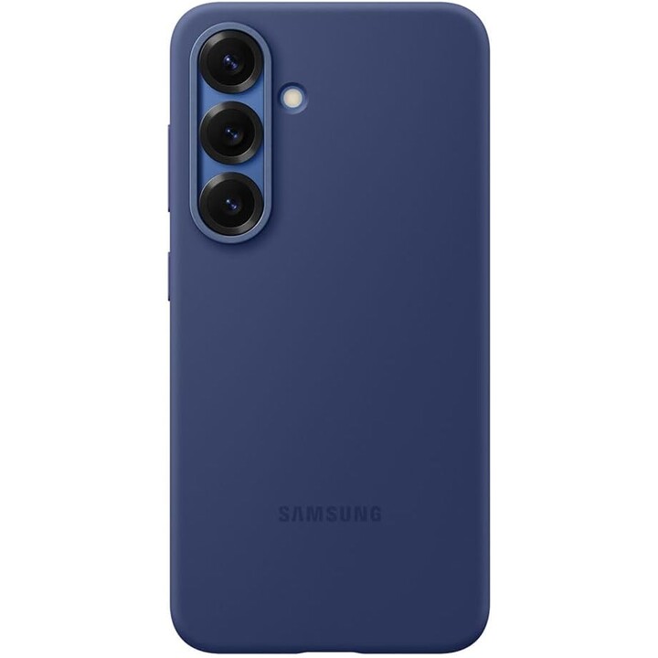 Capa de silicone Samsung para Galaxy S25 (azul)