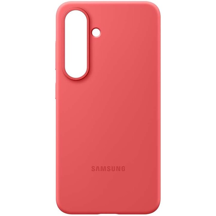Capa de silicone Samsung para Galaxy S25 (Vermelho)