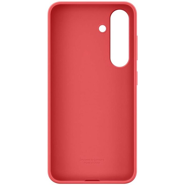 Capa de silicone Samsung para Galaxy S25 (Vermelho)