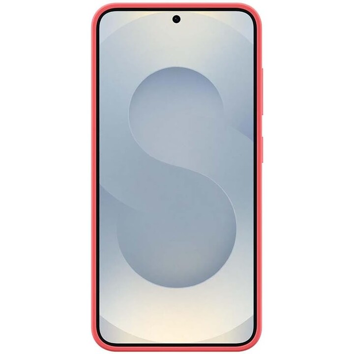 Capa de silicone Samsung para Galaxy S25 (Vermelho)